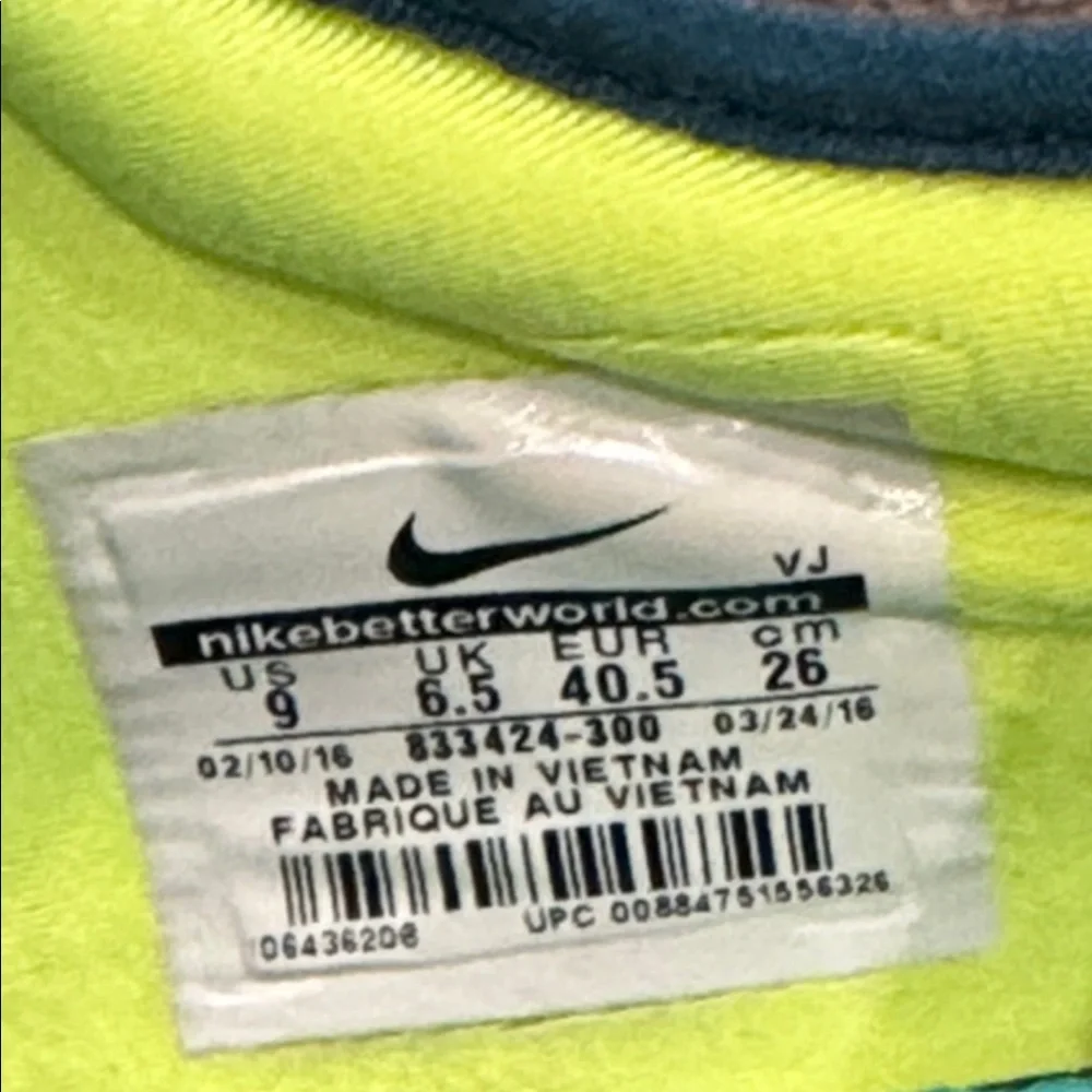 Nike Teal and Navy Sneakers‎ women’s size 9.5